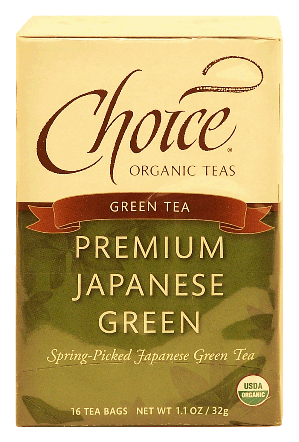 Choice  japanese green organic green tea, 16-bags Full-Size Picture